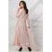 Peach Net Jacket Style Frock Fancy Party Suit
