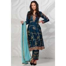 Teal Blue Ready Made Pakistani Traditional Salwar Suit Teal Blue Ready Made Pakistani Traditional Salwar Suit