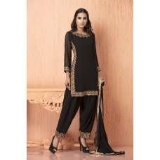 Black Pakistani Designer Salwar Suit XS
