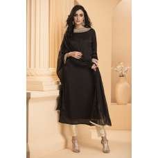 Black Chiffon Dress Readymade Indian Salwar Suit