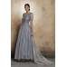DAZZLING GREY LONG SHEER STYLE READY MADE INDIAN DRESS DAZZLING GREY LONG SHEER STYLE READY MADE INDIAN DRESS