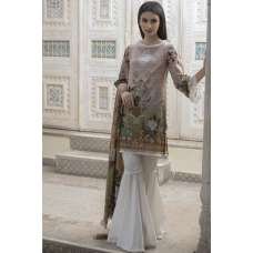 DUSTY BROWN PRINTED READY MADE PAKISTANI SUIT DUSTY BROWN PRINTED READY MADE PAKISTANI SUIT