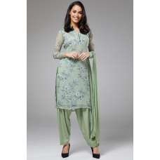 Green Long Kurti Pakistani Salwar Readymade Suit (Plus Size 4XXL)