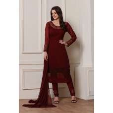 BERRY RED GEORGETTE DESIGNER READY MADE SALWAR SUIT BERRY RED GEORGETTE DESIGNER READY MADE SALWAR SUIT