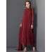 Maroon Long Line Dress Indian Party Suit Maroon Long Line Dress Indian Party Suit