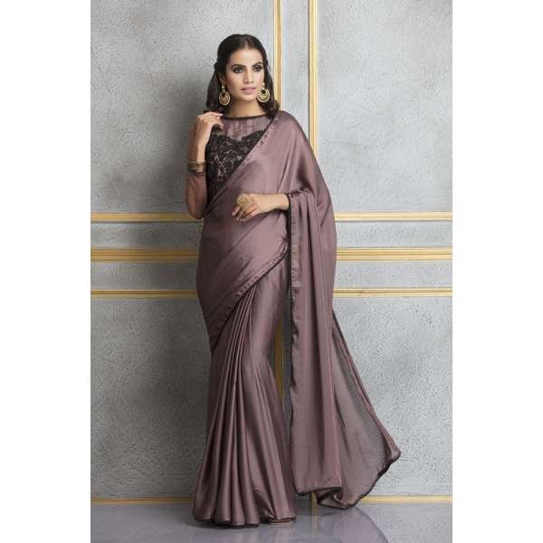 ZACS-73 MAUVE COLOUR CHIFFON PARTY WEAR SAREE
