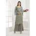 GREY EMBROIDERED DESIGNER SHARARA DRESS