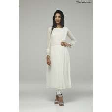 Cream Party Dress Indian Suit Eid Readymade Outfit