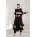 BLACK EID WEDDING PARTY DESIGNER FLARED SUIT 