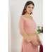 DUSTY PINK AND RED SALWAR PARTY SUIT 