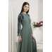 Green Long Skater Style Readymade Dress Suit