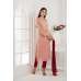 DUSTY PINK AND RED SALWAR PARTY SUIT 