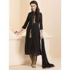 Black Fancy Dress Brocade Trouser Readymade Outfit