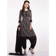 Black Printed Casual Pakistani Designer Suit Black Printed Casual Pakistani Designer Suit