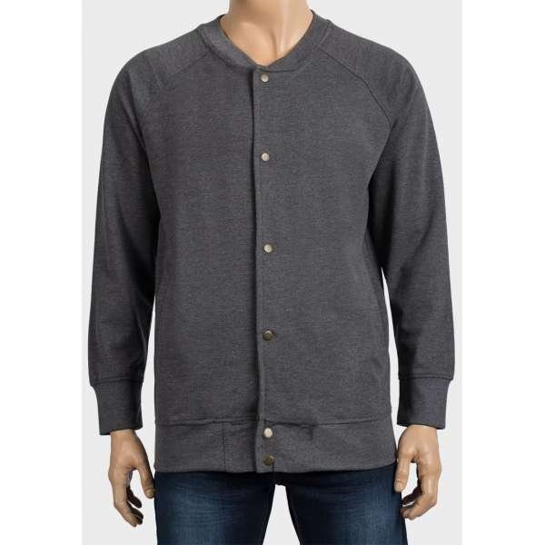 Grey Designer Organic Wool Mens Jacket