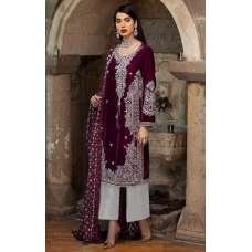 DARK PLUM PAKISTANI DESIGNER PARTY READYMADE SUIT