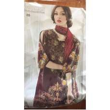 Plum Designer Dress Pakistani Readymade Suit 