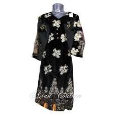 Stunning Black Embroidered Ready Made Salwar Kameez Suit Stunning Black Embroidered Ready Made Salwar Kameez Suit