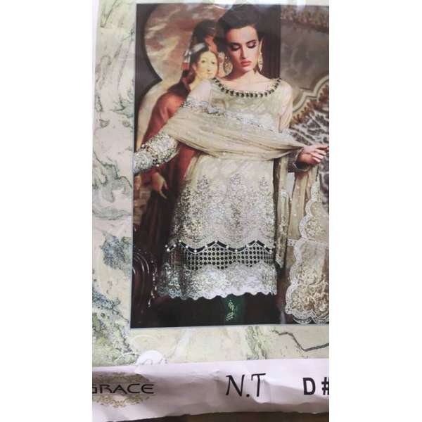 GREEN PAKISTANI STYLE DESIGNER READY MADE SUIT