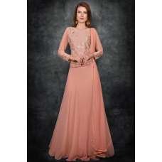 Peachy Pink Indian Designer Lehenga Partywear