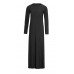 Black Stylish Jersey Abaya With Pockets