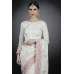 Ivory & Pink Pakistani Designer Wedding Bridal Saree
