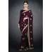 Indian Evening Party Wine Saree Designer Ethnic Wear