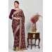 Dark Maroon Embroidered Designer Wedding Saree Dark Maroon Embroidered Designer Wedding Saree