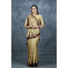 Gold Ethnic Indian Wedding Saree Gold Ethnic Indian Wedding Saree