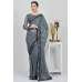 Dark Grey & Black Sequin Embroidered Party Saree