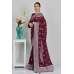 Plum Embellished Party Evening Saree