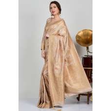 Golden Wedding Wear Banarasi Saree Golden Wedding Wear Banarasi Saree