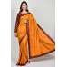 Burnt Orange Silk Indian Saree