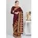 Maroon Embroidered Bollywood Style Readymade Saree