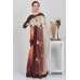 Brown Floral Printed Designer Saree