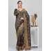 Choco Brown Embroidered Designer Saree