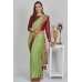 Pista & Maroon Bollywood Indian Designer Saree
