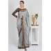 Silver Grey & Navy Blue Designer Saree Silver Grey & Navy Blue Designer Saree