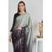 Grey & Black Two Tone Party Wear Saree