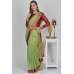 Pista & Maroon Bollywood Indian Designer Saree