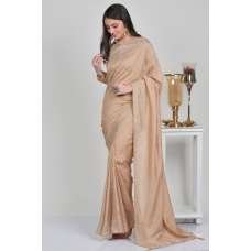 Luxury Beige Swarovski Border Fancy Saree