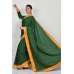 Green & Yellow Indian Mehndi Mayoun Saree