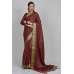 Maroon Ethnic Embellished Party Saree