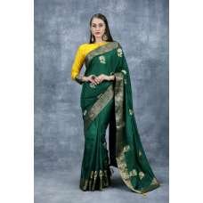 Green & Yellow Indian Ethnic Wedding Saree