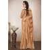 Dark Gold Luxurious Indo Western Style Saree