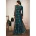Peacock Blue Indian Wedding Trendy Saree Peacock Blue Indian Wedding Trendy Saree