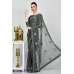 Dark Grey Pakistani Designer Bridal Saree Dark Grey Pakistani Designer Bridal Saree