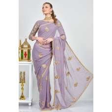 Deep Mauve Asian Designer Ethnic Saree Deep Mauve Asian Designer Ethnic Saree