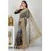 Grey Black Indian Designer Two Tone Saree