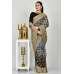 Grey Black Indian Designer Two Tone Saree